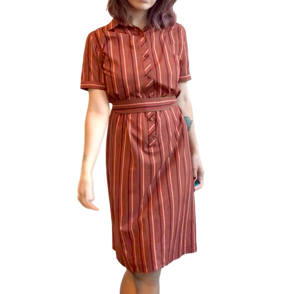 Vintage Balmain Striped Dress